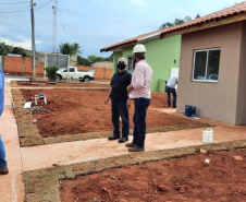 O Residencial Ibicatu, novo empreendimento habitacional em Centenário do Sul com 30 moradias, está em fase final de construção. O projeto recebeu R$ 1,7 milhão de investimento do Governo do Estado e atenderá famílias em situação de vulnerabilidade social da cidade, na região Norte do Paraná. (Foto: Ivone/Cohapar)