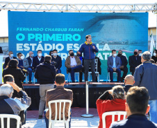 O governador Carlos Massa Ratinho Junior participou nesta quinta-feira (29) das comemorações dos 373 anos de Paranaguá, a cidade mais antiga do Paraná. -  Paranaguá, 29/07/2021  -  Foto: José Fernando Ogura/AEN