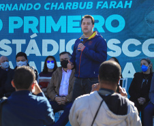 O governador Carlos Massa Ratinho Junior participou nesta quinta-feira (29) das comemorações dos 373 anos de Paranaguá, a cidade mais antiga do Paraná. -  Paranaguá, 29/07/2021  -  Foto: José Fernando Ogura/AEN