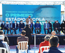 O governador Carlos Massa Ratinho Junior participou nesta quinta-feira (29) das comemorações dos 373 anos de Paranaguá, a cidade mais antiga do Paraná. -  Paranaguá, 29/07/2021  -  Foto: José Fernando Ogura/AEN