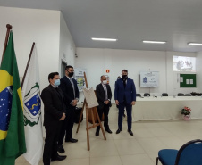 O Departamento Penitenciário do Paraná (Depen) inaugurou nesta quinta-feira (29), a nova estrutura que vai abrigar o Complexo Social de Cascavel, no Oeste do Paraná. Com 800 metros quadrados, o local vai unir em um mesmo espaço os serviços do Patronato Penitenciário e do Escritório Social, que oferecem apoio e ofertam projetos e ações de capacitação de egressos, monitorados e prestadores de serviço à comunidade.  -  Curitiba, 29/07/2021  -  Foto: DEPEN-PR