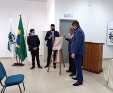 O Departamento Penitenciário do Paraná (Depen) inaugurou nesta quinta-feira (29), a nova estrutura que vai abrigar o Complexo Social de Cascavel, no Oeste do Paraná. Com 800 metros quadrados, o local vai unir em um mesmo espaço os serviços do Patronato Penitenciário e do Escritório Social, que oferecem apoio e ofertam projetos e ações de capacitação de egressos, monitorados e prestadores de serviço à comunidade.  -  Curitiba, 29/07/2021  -  Foto: DEPEN-PR