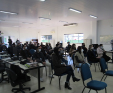 O Departamento Penitenciário do Paraná (Depen) inaugurou nesta quinta-feira (29), a nova estrutura que vai abrigar o Complexo Social de Cascavel, no Oeste do Paraná. Com 800 metros quadrados, o local vai unir em um mesmo espaço os serviços do Patronato Penitenciário e do Escritório Social, que oferecem apoio e ofertam projetos e ações de capacitação de egressos, monitorados e prestadores de serviço à comunidade.  -  Curitiba, 29/07/2021  -  Foto: DEPEN-PR
