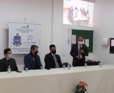 O Departamento Penitenciário do Paraná (Depen) inaugurou nesta quinta-feira (29), a nova estrutura que vai abrigar o Complexo Social de Cascavel, no Oeste do Paraná. Com 800 metros quadrados, o local vai unir em um mesmo espaço os serviços do Patronato Penitenciário e do Escritório Social, que oferecem apoio e ofertam projetos e ações de capacitação de egressos, monitorados e prestadores de serviço à comunidade.  -  Curitiba, 29/07/2021  -  Foto: DEPEN-PR