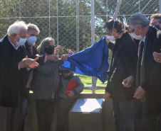 O vice-governador Darci Piana inaugurou nesta quinta-feira (29), em Corbélia, no Oeste do Paraná, uma Unidade Básica de Saúde (UBS) no bairro Santa Catarina e de uma quadra de esportes no Jardim Juliana.Foto: Gisele Barão