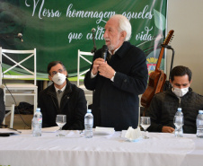 O vice-governador Darci Piana inaugurou nesta quinta-feira (29), em Corbélia, no Oeste do Paraná, uma Unidade Básica de Saúde (UBS) no bairro Santa Catarina e de uma quadra de esportes no Jardim Juliana.Foto: Gisele Barão