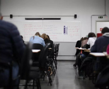 Aconteceu neste domingo (1°) o Vestibular da Unioeste 2021. As provas foram realizadas em sete cidades simultaneamente ? Cascavel, Curitiba, Foz do Iguaçu, Francisco Beltrão, Marechal Cândido Rondon, Maringá,  e Toledo. Dos 10766 inscritos, 2.484 dos candidatos não compareceram aos locais de provas, uma abstenção de 23,07%.  -  Cascavel, 02/08/2021  -  Foto: Victor Hugo Ribas Jr