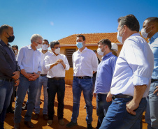 Governador Carlos Massa Ratinho Junior vistoria as obras do Colégio Agricola do Noroeste, em Diamante do Norte  - Diamante do Norte, 03/08/2021  -  Foto: Gilson Abreu/AEN