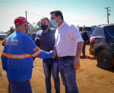 Governador Carlos Massa Ratinho Junior vistoria as obras do Colégio Agricola do Noroeste, em Diamante do Norte  - Diamante do Norte, 03/08/2021  -  Foto: Gilson Abreu/AEN