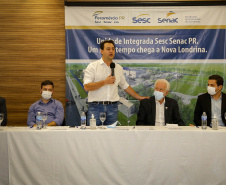03/08/2021 Governador Carlos Massa Ratinho Junior participa da Unidade Integrada SESC/SENAC, em Nova LondrinaFoto Gilson Abreu/AEN