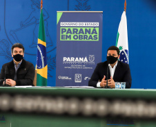 O secretário de Infraestrutura e Logística, Sandro Alex, atende a imprensa nesta quinta-feira (5) para esclarecer a nova modelagem das concessões de rodovias do Paraná.   05/08/2021. Foto: Geraldo Bubniak/AEN