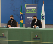 O secretário de Infraestrutura e Logística, Sandro Alex, atende a imprensa nesta quinta-feira (5) para esclarecer a nova modelagem das concessões de rodovias do Paraná.   05/08/2021. Foto: Geraldo Bubniak/AEN