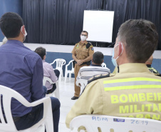 O secretário estadual da Segurança Pública, Romulo Marinho Soares, esteve no município de Porto Rico, no Noroeste do Paraná, nesta quinta-feira (5), para tratativas sobre o fluxo de trabalho das forças de segurança na região, com planejamento de reforço para os próximos feriados e final de semana, além da Operação Verão 2021-2022. Foto: SESP