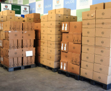 O Governo do Estado vai entregar 1.509 computadores para todas as unidades vinculadas à Secretaria de Estado da Saúde (Sesa), sendo 1.359 máquinas padrão desktop e 150 notebook?s.  -  Curitiba, 09/08/2021  -  Foto: Américo Antonio/SESA
