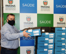 O Governo do Estado vai entregar 1.509 computadores para todas as unidades vinculadas à Secretaria de Estado da Saúde (Sesa), sendo 1.359 máquinas padrão desktop e 150 notebook?s.  -  Curitiba, 09/08/2021  -  Foto: Américo Antonio/SESA
