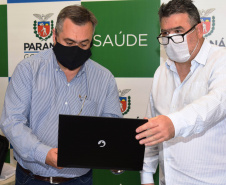 O Governo do Estado vai entregar 1.509 computadores para todas as unidades vinculadas à Secretaria de Estado da Saúde (Sesa), sendo 1.359 máquinas padrão desktop e 150 notebook?s.  -  Curitiba, 09/08/2021  -  Foto: Américo Antonio/SESA