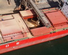 Corredor de Exportação do Porto de Paranaguá registra alta de 6% em julho. Foto: Rodrigo Felix Leal/SEIL