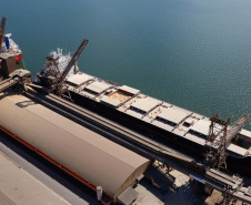 Corredor de Exportação do Porto de Paranaguá registra alta de 6% em julho. Foto: Rodrigo Felix Leal/SEIL