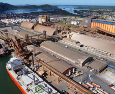 Corredor de Exportação do Porto de Paranaguá registra alta de 6% em julho. Foto: Rodrigo Felix Leal/SEIL