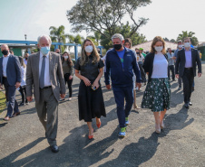 O Governo do Estado lança nesta terça-feira (10) o Programa Pedala Paraná. O vice-governador Darci Piana, a primeira-dama Luciana Saito Massa, o superintendente do Esporte, Helio Wirbiski, e o secretário de Estado da Saúde, Beto Preto, participam da cerimônia, que também reunirá ciclistas e a comunidade esportiva.Foto: Valdelino Pontes