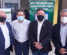 O Paraná está sediando a 1ª Oficina do Programa ?Titula Brasil?, etapa regional, que acontece na Associação dos Municípios do Oeste do Paraná (Amop), entre 10 e 12/08, em Cascavel. O evento conta com os apoios do Governo do Paraná, Associação dos Municípios do Paraná (AMP), AMOP e Federação da Agricultura no Estado do Paraná (Faep). - Curitiba, 10/08/2021  -  Foto: IAT