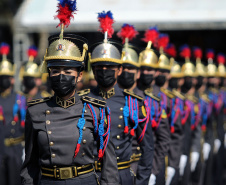 Aniversário de 167 anos da Polícia Militar é marcado com entrega de medalhas e comemoração do Espadim Tiradentes. Foto:Soldado Adilson Voinaski Afonso