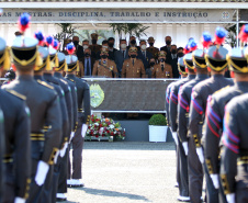 Aniversário de 167 anos da Polícia Militar é marcado com entrega de medalhas e comemoração do Espadim Tiradentes. Foto:Soldado Adilson Voinaski Afonso