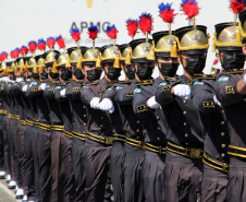 Aniversário de 167 anos da Polícia Militar é marcado com entrega de medalhas e comemoração do Espadim Tiradentes. Foto:Soldado Adilson Voinaski Afonso