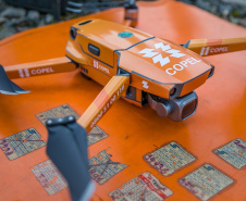 Copel amplia uso de drones para inspeção de redes de energia. Foto:Daniel Cavalheiro/Copel