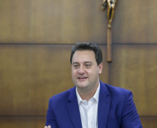 102.08.20201 Governador Carlos Massa Ratinho Junior em reunião com entidades do setor produtivo de Londrina
Foto Gilson Abreu/AEN