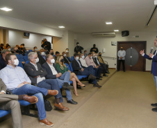 102.08.20201 Governador Carlos Massa Ratinho Junior em reunião com entidades do setor produtivo de Londrina
Foto Gilson Abreu/AEN