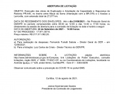 O Departamento de Estradas de Rodagem do Paraná (DER/PR) lançou nesta sexta-feira (13) o edital da obra de restauração e duplicação da PR-445 entre Mauá da Serra e o distrito de Lerroville,  -  Curitiba, 13/08/2021  -  Foto: DER