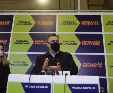 Paraná recebe mais 191,4 mil vacinas contra a Covid-19; distribuição começa neste sábado. Foto: Américo Antonio/SESA