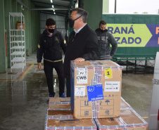 Paraná recebe mais 191,4 mil vacinas contra a Covid-19; distribuição começa neste sábado. Foto: Américo Antonio/SESA