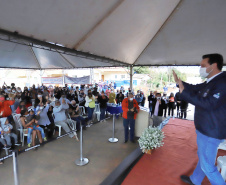 Governador Carlos Massa Ratinho Junior entrega moradias em Itaguajé - Itaguajé, 13/08/2021  -  Foto: José Fernando Ogura/AEN