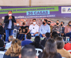 Governador Carlos Massa Ratinho Junior entrega moradias em Itaguajé - Itaguajé, 13/08/2021  -  Foto: José Fernando Ogura/AEN