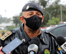 Curitiba, 13 de agosto de 2021. Lançamento da Operação Pronta Resposta V. Foto: Cel QOPM Rui Noé Barroso Torres, Subcomandante-Geral da PMPR. 