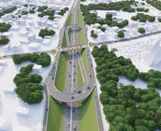 Com investimento do Estado, projeto avança na construção do novo viaduto do Orleans