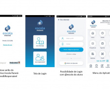 Já está disponível na Google Play (para sistema Android) e na Apple Store (iOS) a nova versão do aplicativo Escola Paraná para alunos e pais ou responsáveis. Lançado em 2017, o aplicativo é gratuito e permite o acompanhamento do dia a dia da escola. É possível consultar, por exemplo, a grade com horários de aulas, professores do dia, notas parciais e consolidadas, tela de avisos e agenda com  -  Curitiba, 19/08/2021  -  Foto: SEED