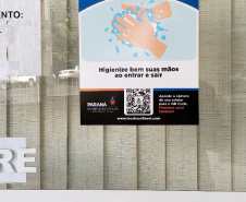 As Agências da Receita Estadual que retomaram os atendimentos presenciais mediante agendamento prévio receberam nesta semana a certificação sanitária da Local Confiável ? uma startup curitibana de monitoramento de normas para empresas.  -  Curitiba, 19/08/2021  -  Foto: SEFA