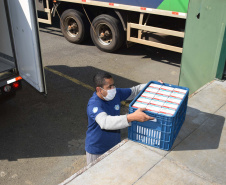 Estado distribui 445.388 vacinas contra a Covid-19 e 49.750 medicamentos para intubação; veja divisão. Foto: Américo Antonio/SESA