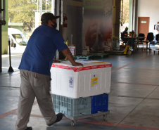 Estado distribui 445.388 vacinas contra a Covid-19 e 49.750 medicamentos para intubação; veja divisão. Foto: Américo Antonio/SESA