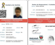 O Departamento de Políticas para a Pessoa com Deficiência da Secretaria de Justiça, Família e Trabalho aprovou e registrou 2.696 carteiras de identificação da Pessoa com Transtorno do Espectro Autista. - Curitiba, 20/08/2021  -  Foto: SEJUF