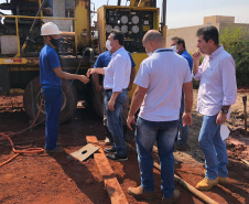 O programa Água no Campo, do Governo do Paraná, vai beneficiar oito comunidades de Campo Mourão. Os Convênios para perfuração de poços artesianos foram assinados pelo secretário do Desenvolvimento Sustentável e do Turismo Sedest, Márcio Nunes, nesta quinta-feira (19).   -  Curitiba, 20/09/2021  -  Foto: SEDEST