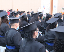 Mais de mil presos do Paraná recebem certificados de cursos profissionalizantes  -  Curitiba, 22/08/2021  -  Foto: SESP-PARANÁ