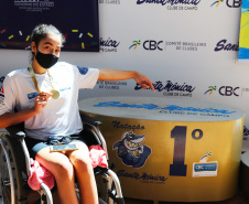 Seguindo com as competições dos 67º Jogos Escolares do Paraná (JEPS) - 12 a 14 anos e 15 a 17 anos - em seu modelo híbrido e descentralizado (em virtude da pandemia), duas disputas presenciais foram realizadas neste fim de semana (dias 21 e 22), em Curitiba e Campo Mourão. As modalidades foram a natação e o handebol.  - Curitiba, 23/08/2021  -  Foto: Alexia Lopes/Comunicação Santa Mônica Clube de Campo