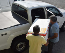 Paraná distribui nesta segunda-feira 223.268 doses de vacinas contra a Covid-19. Foto: Américo Antonio/SESA