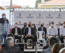 O governador Carlos Massa Ratinho Junior inaugura nesta quinta-feira (25),  Posto avançado do Detran em Colombo.    Na foto, o Presidente da Assembleia Legislativa , Ademar Traiano. 14/05/2021 - Foto: Geraldo Bubniak/AEN