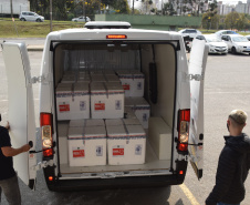 Paraná recebe 190 mil doses de vacinas contra a Covid-19. Foto: Américo Antonio/SESA