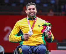 Atletas do Geração Olímpica conquistam medalhas nos Jogos Paralímpicos  -  Jovane Guissone ganhou medalha de prata na prova da espada na Esgrima em Cadeira de Rodas.   -  Tóquio, 26/08/2021  -  Foto: Pedro Ramos
